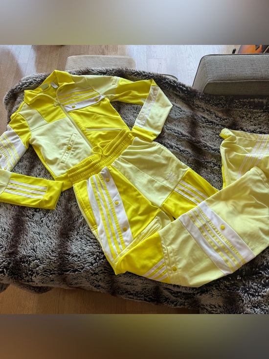 adidas Originals Pants - Adidas Originals x Danielle Cathari deconstructed Tracksuit in Neon